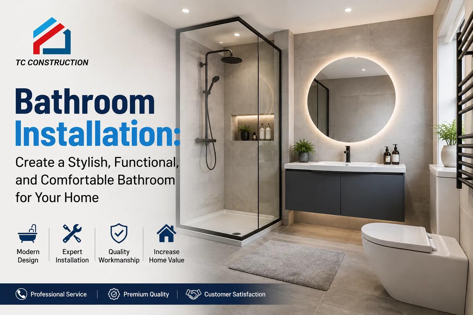 Bathroom Installation: Create a Stylish, Functional, and Comfortable Bathroom for Your Home